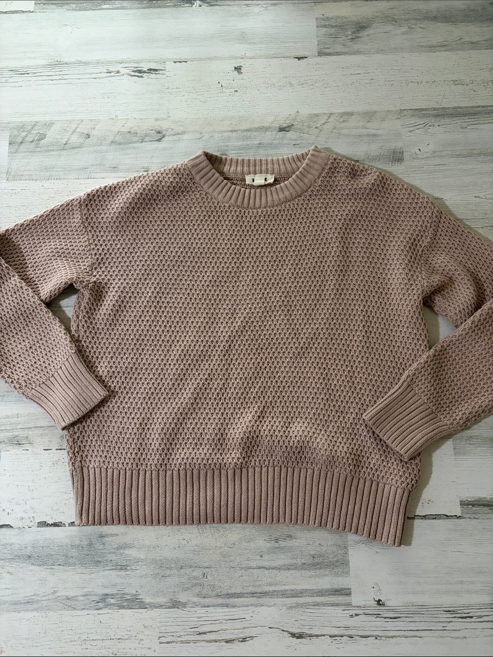 Pact Women's Textured Crewneck Sweater Size XS